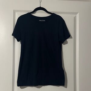 Nautica Women's Short-Sleeve Black Crew Tee